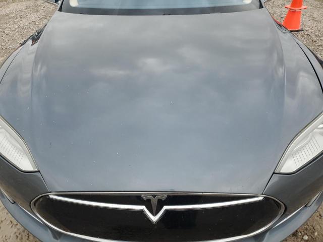 5YJSA1AG0DFP03953 - 2013 TESLA MODEL S GRAY photo 11