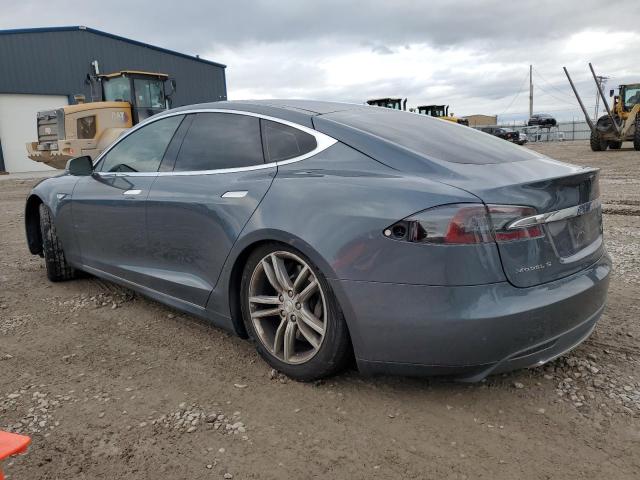 5YJSA1AG0DFP03953 - 2013 TESLA MODEL S GRAY photo 2