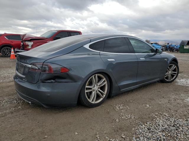 5YJSA1AG0DFP03953 - 2013 TESLA MODEL S GRAY photo 3