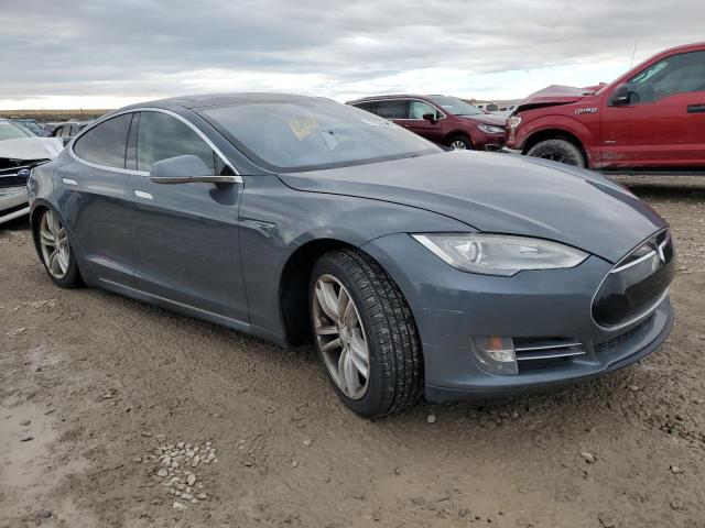 5YJSA1AG0DFP03953 - 2013 TESLA MODEL S GRAY photo 4