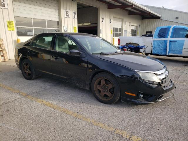 3FAHP0HA8BR190778 - 2011 FORD FUSION SE BLACK photo 4