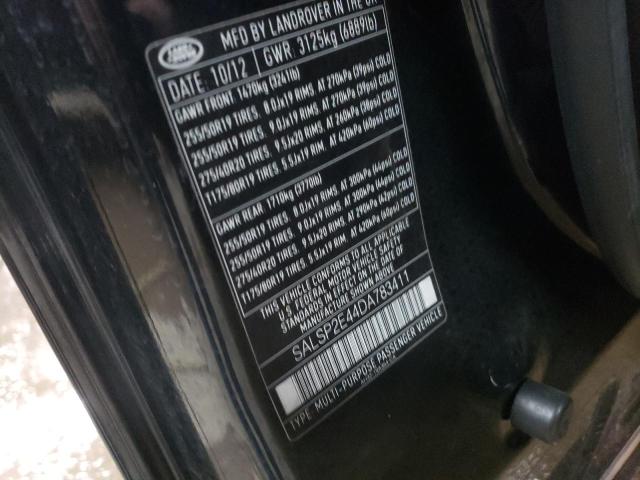 SALSP2E44DA783411 - 2013 LAND ROVER RANGE ROVE AUTOBIOGRAPHY BLACK photo 13