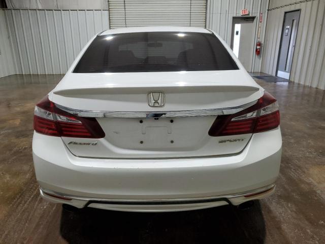 1HGCR2F58GA180478 - 2016 HONDA ACCORD SPORT WHITE photo 6