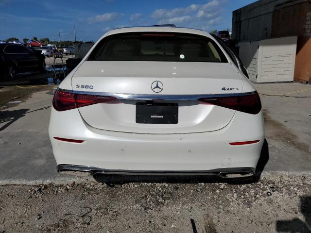 W1K6G7GB6MA034956 - 2021 MERCEDES-BENZ S 580 4MATIC WHITE photo 6