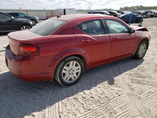 1C3CDZAB1CN227568 - 2012 DODGE AVENGER SE RED photo 3