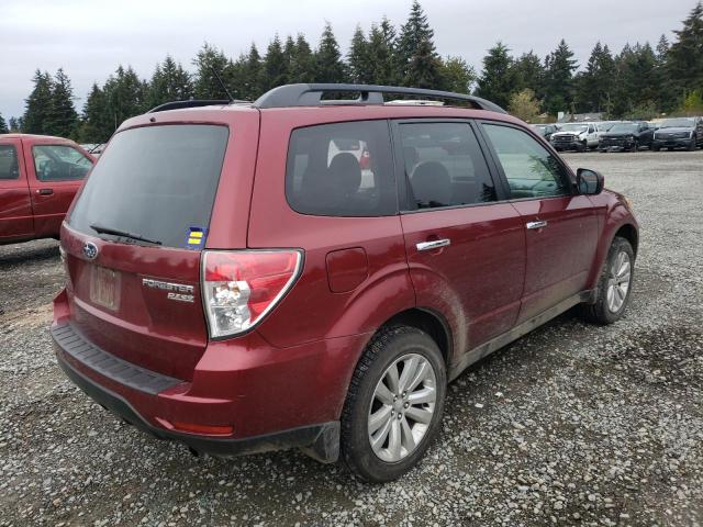 JF2SHADC6BH708142 - 2011 SUBARU FORESTER 2.5X PREMIUM MAROON photo 3