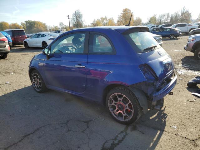 3C3CFFBR0CT203637 - 2012 FIAT 500 SPORT BLUE photo 2