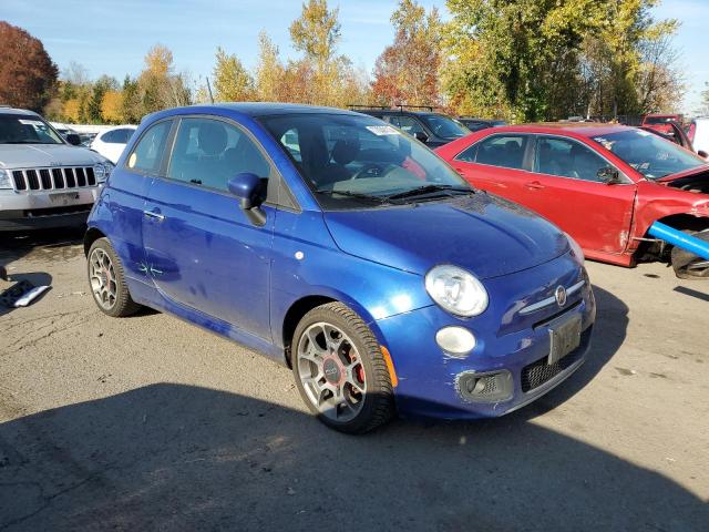 3C3CFFBR0CT203637 - 2012 FIAT 500 SPORT BLUE photo 4