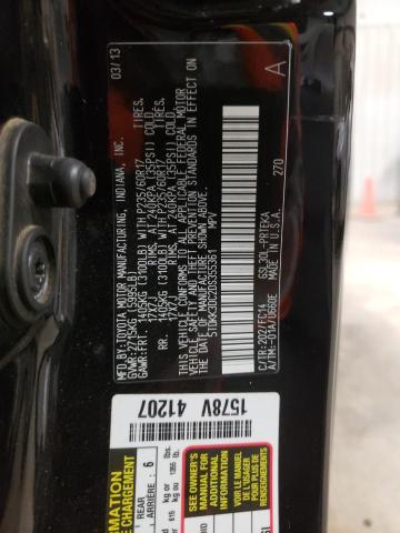 5TDKK3DC2DS355361 - 2013 TOYOTA SIENNA LE BLACK photo 13