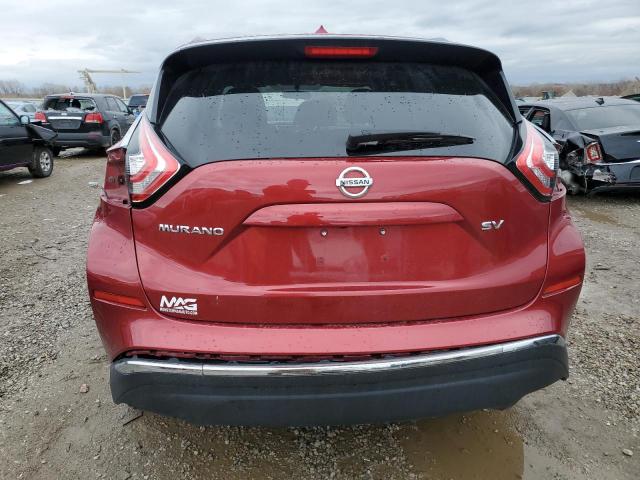 5N1AZ2MG9GN123639 - 2016 NISSAN MURANO S RED photo 6