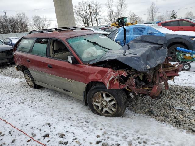 4S3BH675X37655302 - 2003 SUBARU LEGACY OUTBACK AWP 勃艮第红 照片 4