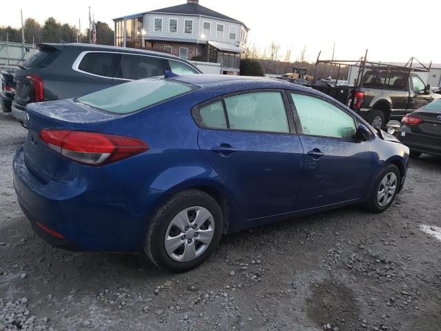 3KPFK4A70HE057325 - 2017 KIA FORTE LX BLUE photo 3