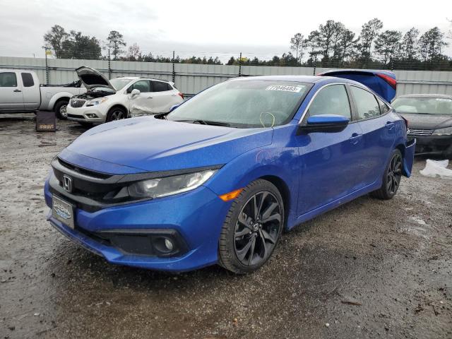 2HGFC2F87KH583077 - 2019 HONDA CIVIC SPORT 蓝色 照片 1