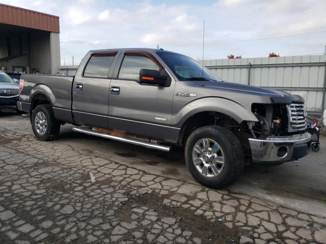 1FTFW1ET3BFA66821 - 2011 FORD F150 SUPERCREW GRAY photo 4