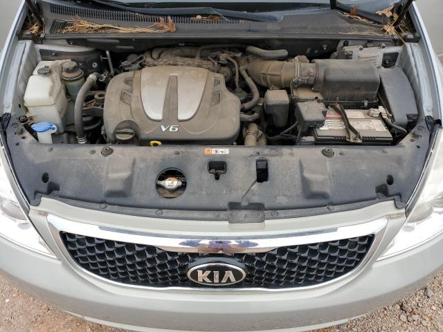 KNDMH4C77E6584752 - 2014 KIA SEDONA EX SILVER photo 11