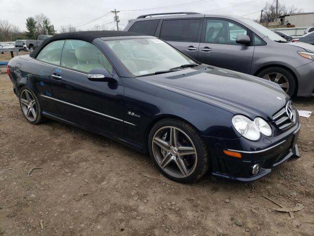 WDBTK77G17T077812 - 2007 MERCEDES-BENZ CLK 63 AMG BLUE photo 4