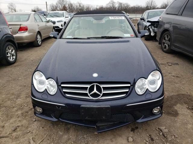 WDBTK77G17T077812 - 2007 MERCEDES-BENZ CLK 63 AMG BLUE photo 5