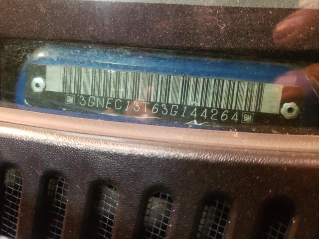 3GNEC13T63G144264 - 2003 CHEVROLET AVALANCHE C1500 BLUE photo 13