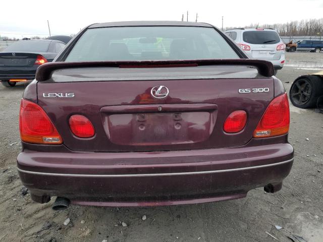 JT8BD69SX10135653 - 2001 LEXUS GS 300 BURGUNDY photo 6