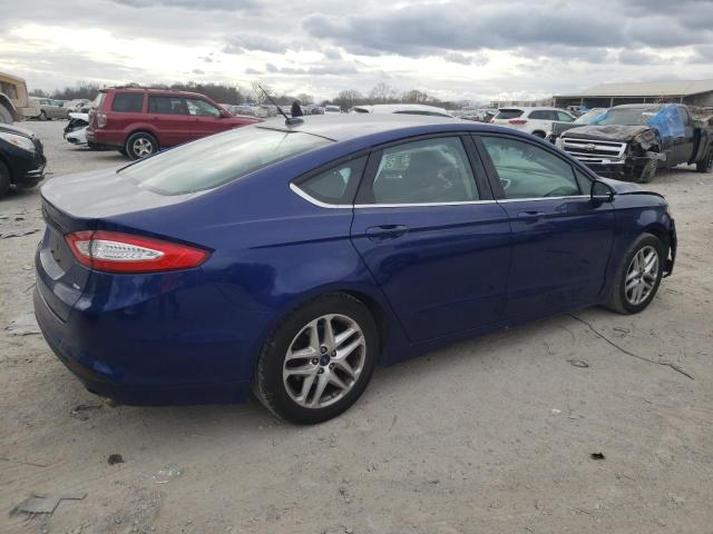 1FA6P0H7XG5122634 - 2016 FORD FUSION SE BLUE photo 3