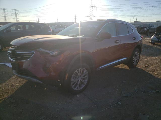 LRBAZLR42ND062046 - 2022 BUICK ENVISION PREFERRED Tünd qırmızı foto 1