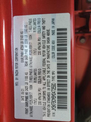 JM3KFBCM6M0472590 - 2021 MAZDA CX-5 TOURING Tünd qırmızı foto 14