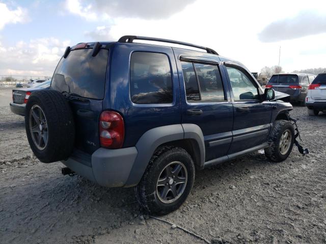 1J4GL48K65W546173 - 2005 JEEP LIBERTY SPORT BLUE photo 3