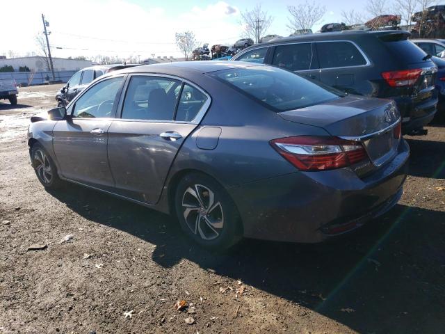 1HGCR2F39HA056042 - 2017 HONDA ACCORD LX GRAY photo 2