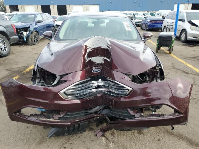 3FA6P0H78HR406231 - 2017 FORD FUSION SE BURGUNDY photo 5