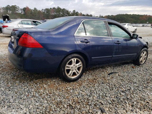 1HGCM56377A028125 - 2007 HONDA ACCORD SE BLUE photo 3