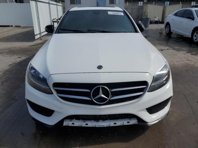 55SWF4JB1JU278553 - 2018 MERCEDES-BENZ C 300 WHITE photo 5