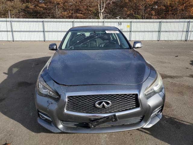 JN1BV7AR7EM695970 - 2014 INFINITI Q50 BASE GRAY photo 5