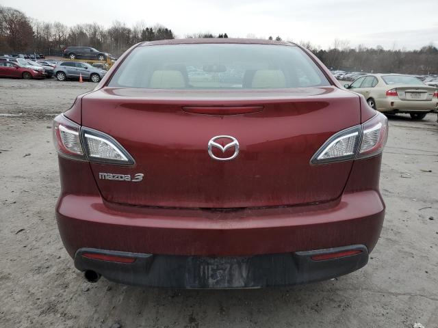 JM1BL1SG7A1178628 - 2010 MAZDA 3 I MAROON photo 6