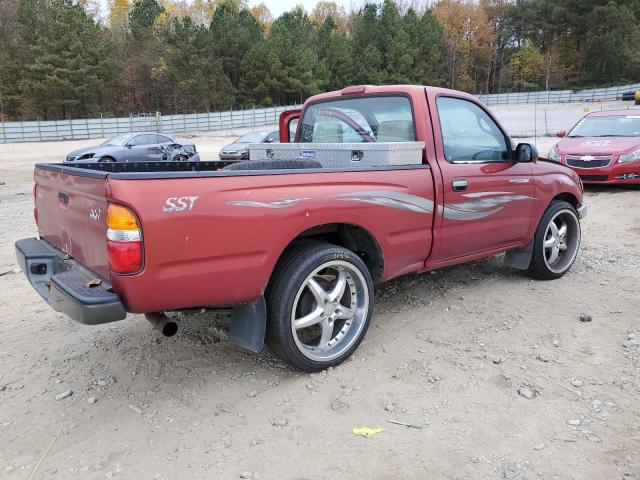 5TENL42N02Z010589 - 2002 TOYOTA TACOMA BURGUNDY photo 3