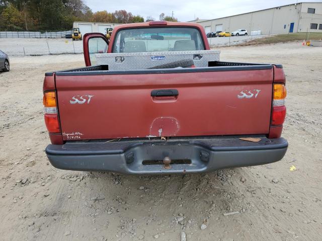 5TENL42N02Z010589 - 2002 TOYOTA TACOMA BURGUNDY photo 6