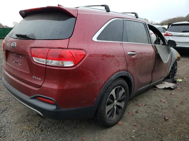 5XYPH4A57GG162866 - 2016 KIA SORENTO EX RED photo 3