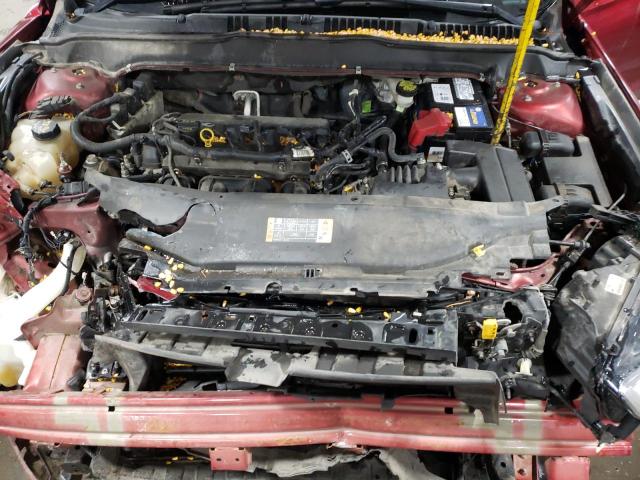 3FA6P0H75FR169954 - 2015 FORD FUSION SE RED photo 11