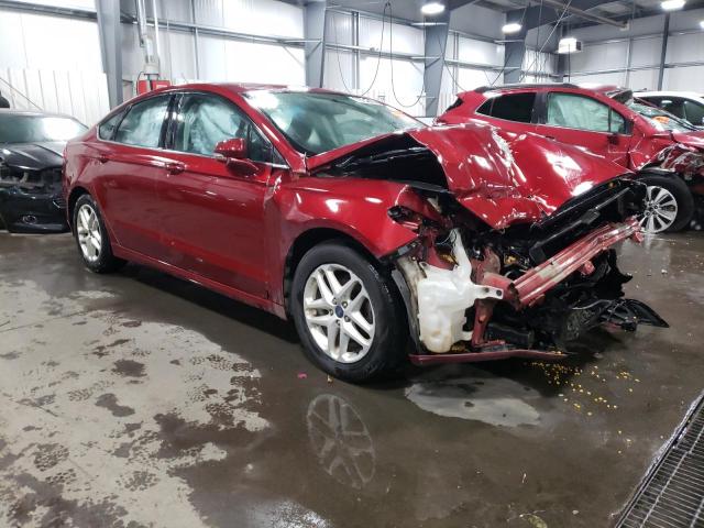 3FA6P0H75FR169954 - 2015 FORD FUSION SE RED photo 4