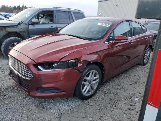 3FA6P0H77ER174698 - 2014 FORD FUSION SE RED photo 1