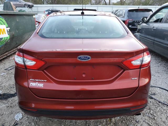 3FA6P0H77ER174698 - 2014 FORD FUSION SE RED photo 6