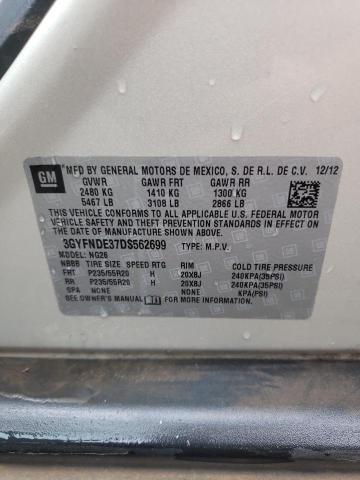 3GYFNDE37DS562699 - 2013 CADILLAC SRX PERFORMANCE COLLECTION Алтын фото 13