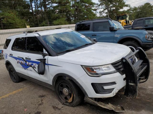 1FM5K8AR4JGC18457 - 2018 FORD EXPLORER POLICE INTERCEPTOR WHITE photo 1