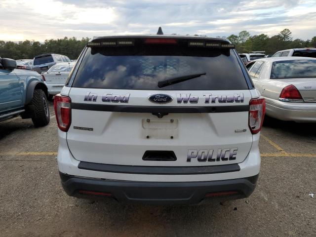 1FM5K8AR4JGC18457 - 2018 FORD EXPLORER POLICE INTERCEPTOR أبيض صورة 6