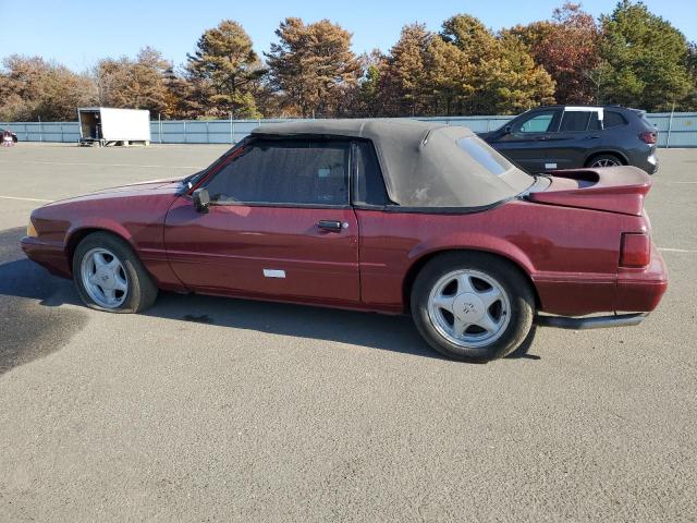 1FABP44EXKF157154 - 1989 FORD MUSTANG LX BURGUNDY photo 2