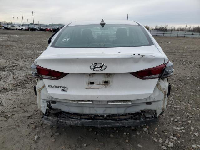 5NPD74LF3JH403057 - 2018 HYUNDAI ELANTRA SE WHITE photo 6