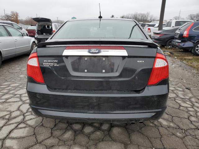 3FAHP0JA1CR433651 - 2012 FORD FUSION SEL BLACK photo 6