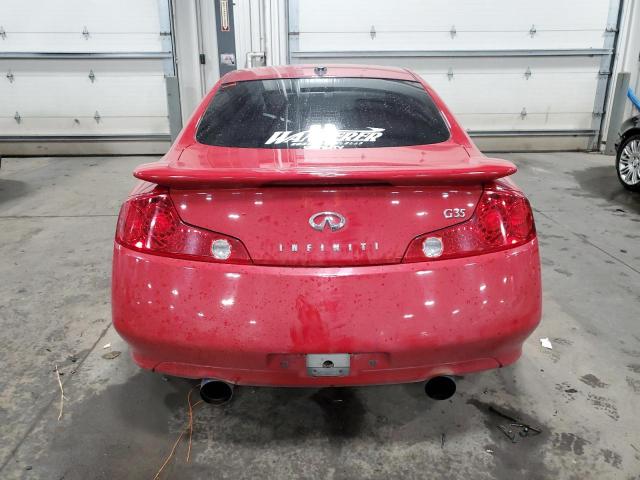 JNKCV54E24M823642 - 2004 INFINITI G35 RED photo 6