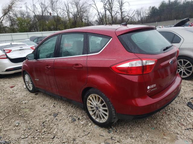 1FADP5BU6FL124328 - 2015 FORD C-MAX SEL RED photo 2