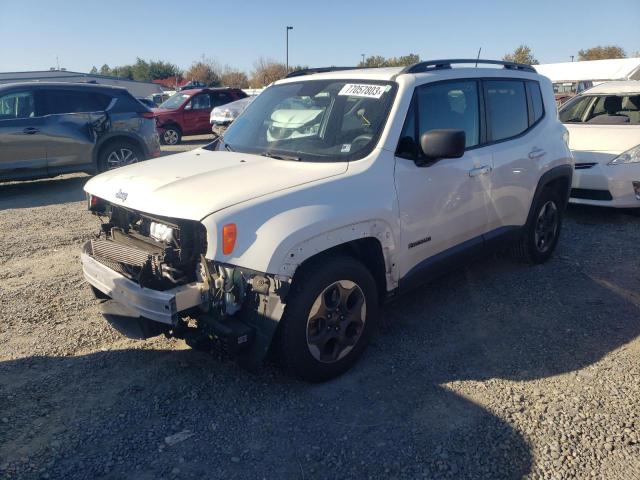 ZACCJAAT2GPE29394 - 2016 JEEP RENEGADE SPORT WHITE photo 1