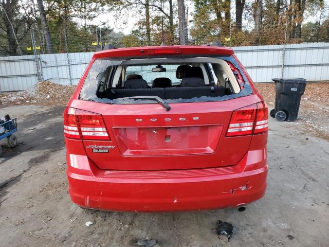 3C4PDCABXJT519162 - 2018 DODGE JOURNEY SE RED photo 6